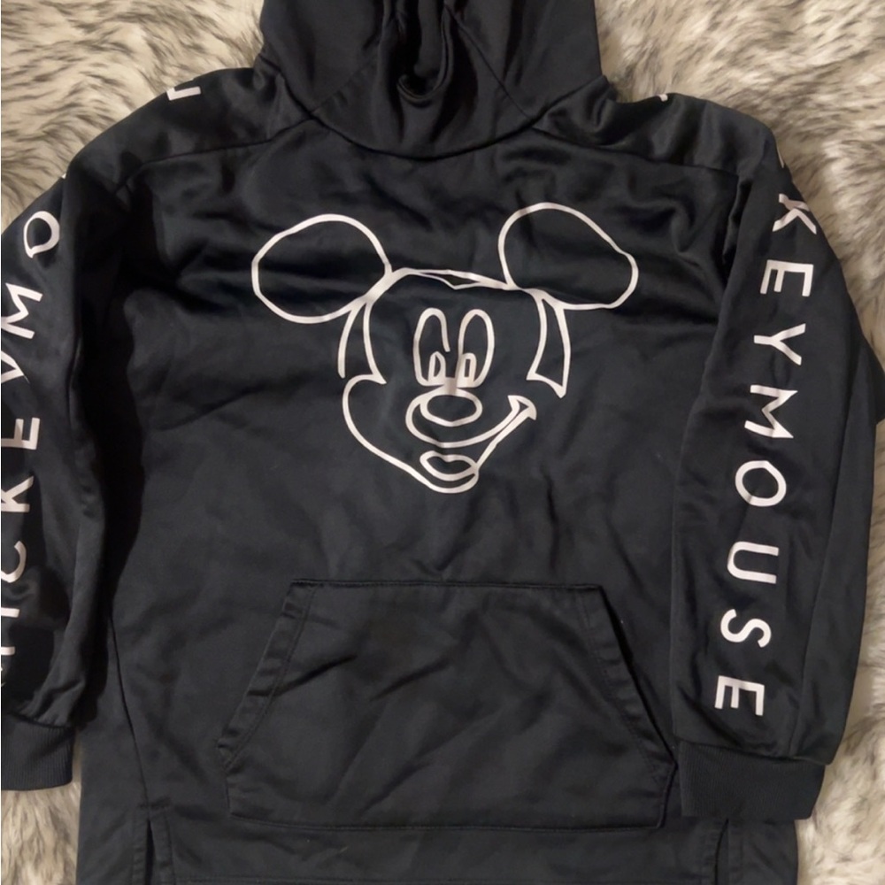 Zara Unisex Black Mickey Mouse Kids Hoodie